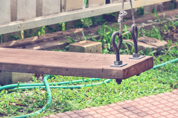 Retro color filter, Hanging swing wooden