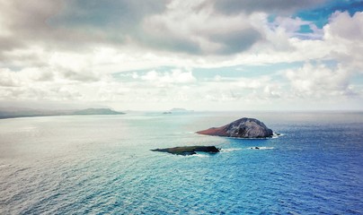 Ocean Seascape with Islands