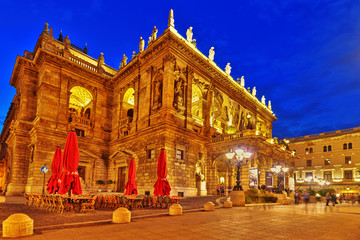 BUDAPEST, HUNGARY-MAY 05,2016: Hungarian State Opera House  is a