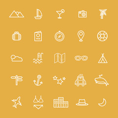 Travel Destination Icon Vectors Illustration Concept