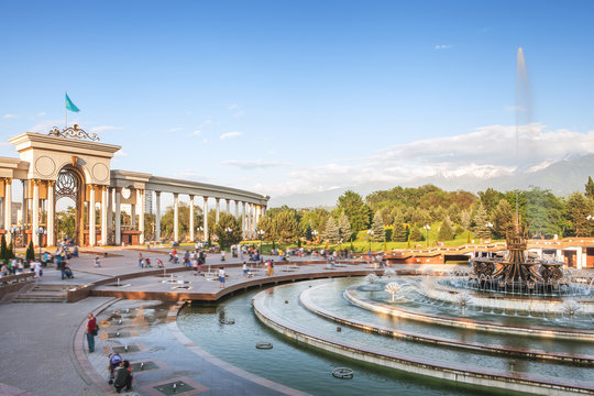 Fountain at Almaty, Kazakhstan