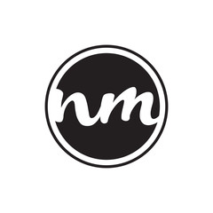initial letter logo circle with ring