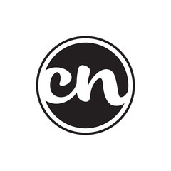 initial letter logo circle with ring