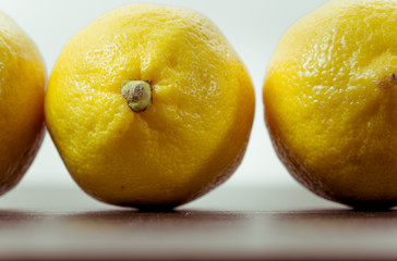 Fresh Lemon on the table