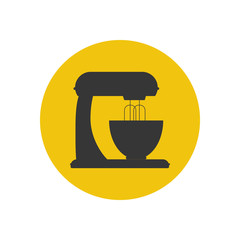 Kitchen stand mixer silhouette