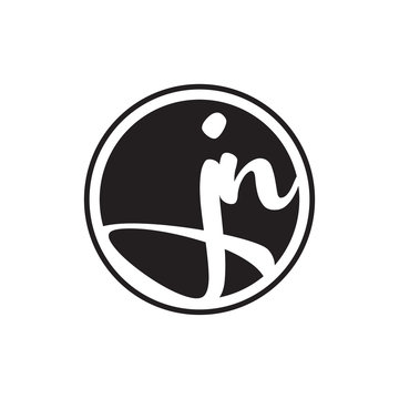 initial letter logo circle with ring