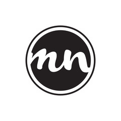 initial letter logo circle with ring