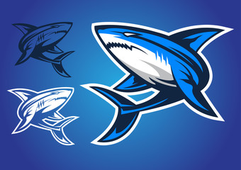 shark logo vector
