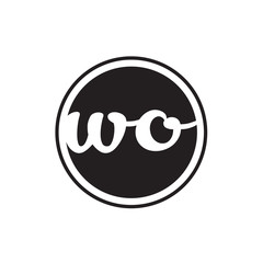 initial letter logo circle with ring