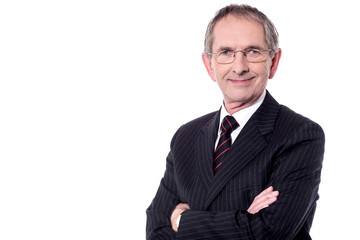 Confident senior businessman.