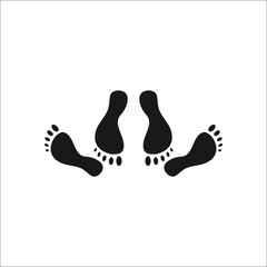 Feet of couple having sex simple icon on background