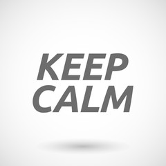   Illustration of   the text KEEP CALM