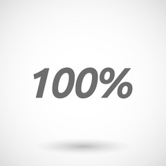   Illustration of   the text 100%