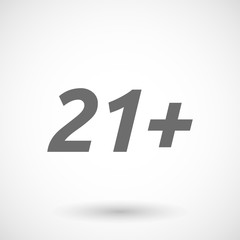  Illustration of    the text 21+