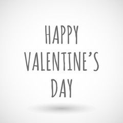  Illustration of    the text HAPPY VALENTINE´S DAY