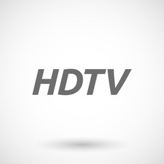  Illustration of    the text HDTV
