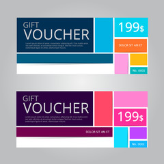 Vector design for Gift Voucher, Coupon