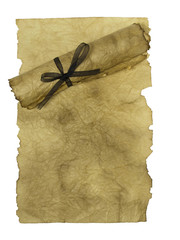 ancient scroll on a sheet of pape