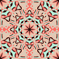 Seamless pattern. Decorative pattern in beautiful colors. Vector background