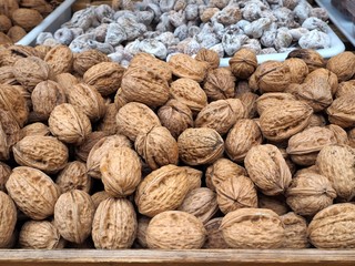 Walnuts an market. 