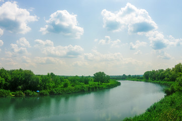 The Torec river in Slavyansk