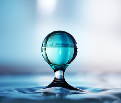 Water drop. Close-up