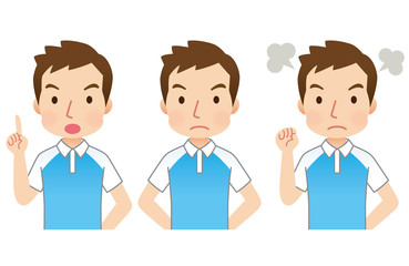 男性スタッフ　表情セット