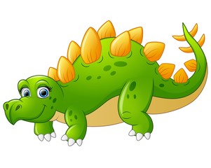 cute stegosaurus cartoon