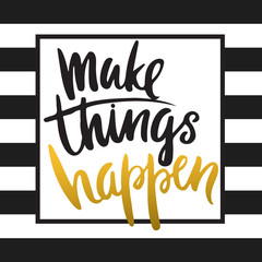 Hand drawn lettering poster