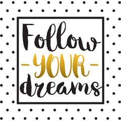 Hand drawn lettering poster