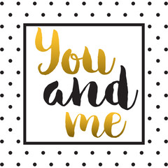 Hand drawn lettering poster