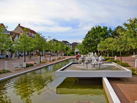Promenade of Scharbeutz, baltic sea, germany