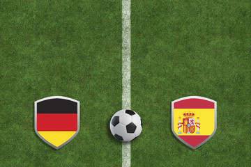 Obraz premium Fußball - Deutschland gegen Spanien