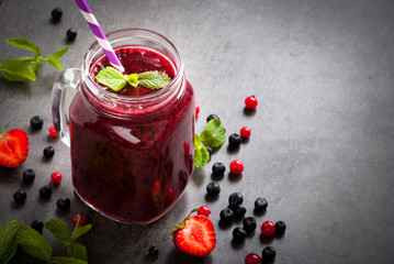 Berry mix smoothie
