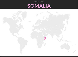 Federal Republic of Somalia Location Map