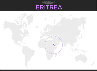 State of Eritrea Location Map