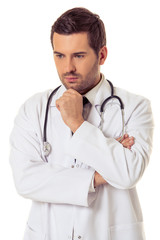 Handsome medical doctor