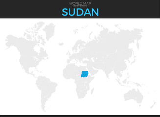 Republic of the Sudan Location Map