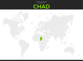 Republic of Chad Location Map
