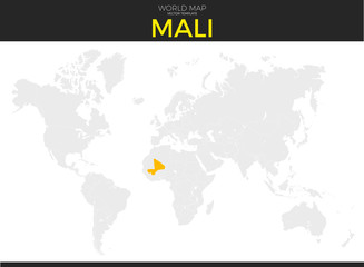 Republic of Mali Location Map