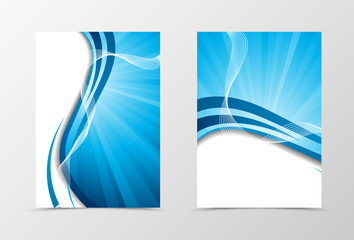 Wave flyer template design