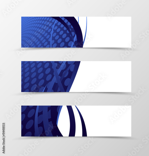 "Set of banner wave design" Stock image and royalty-free vector files