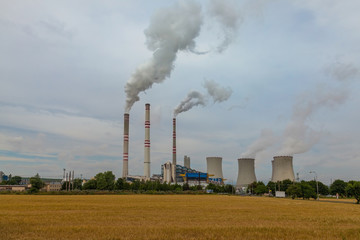 Obraz na płótnie Canvas Thermal power plant, Czech Republic 