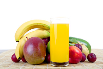 fruits and juice
