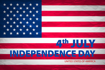 stylish american independence day design vector