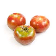 Green tomatoes isolated on white background