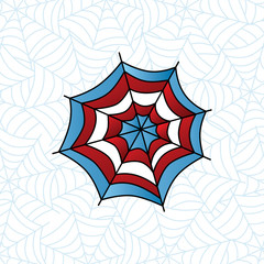 Fototapeta premium colorful spider web art
