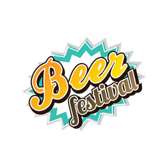 Fototapeta premium Beer festival october drink alcohol brewery party vector art illustration
