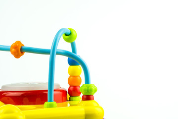 Baby child educational toy with looped wires for teaching coordi