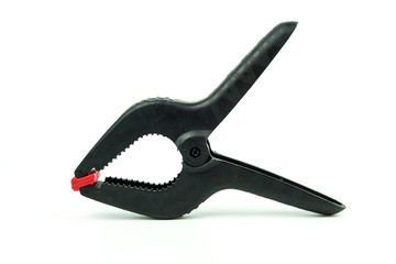 a Black Clamp on white background